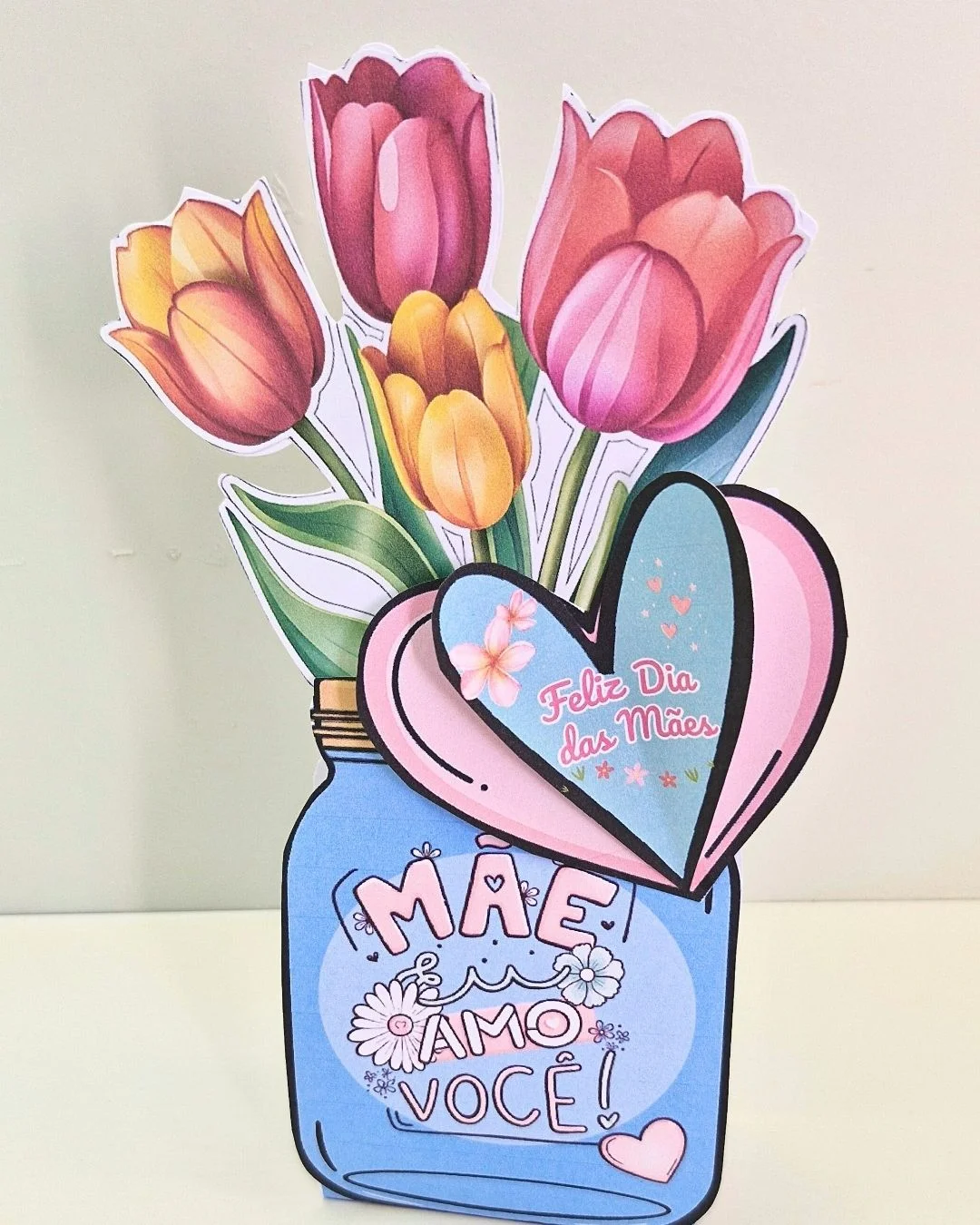Mimo Dia das Mães – Pote de Flores – PDF para Imprimir — amostra 3: Arquivo digital em PDF, pronto para imprimir e montar Mimo Dia das Mães – Pote de Flores – PDF para Imprimir — amostra 3: Arquivo digital em PDF, pronto para imprimir e montar