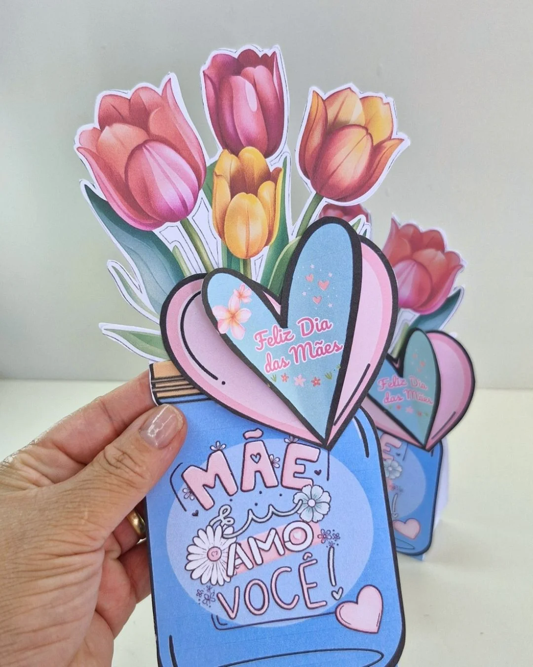 Mimo Dia das Mães – Pote de Flores – PDF para Imprimir — amostra 4: Arquivo digital em PDF, pronto para imprimir e montar Mimo Dia das Mães – Pote de Flores – PDF para Imprimir — amostra 4: Arquivo digital em PDF, pronto para imprimir e montar