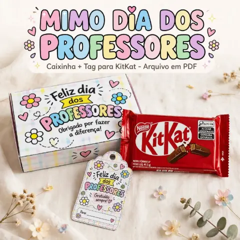 Mimo Dia do Professor - Caixinha Porta Chocolate + Tags — capa do material