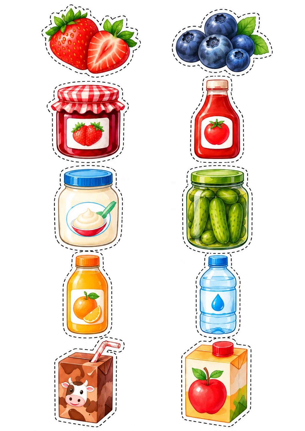 Minha Geladeira Interativa - Jogo de Inglês Infantil PDF — amostra 1: 🧊 Minha Geladeira Interativa | What's in My Fridge?