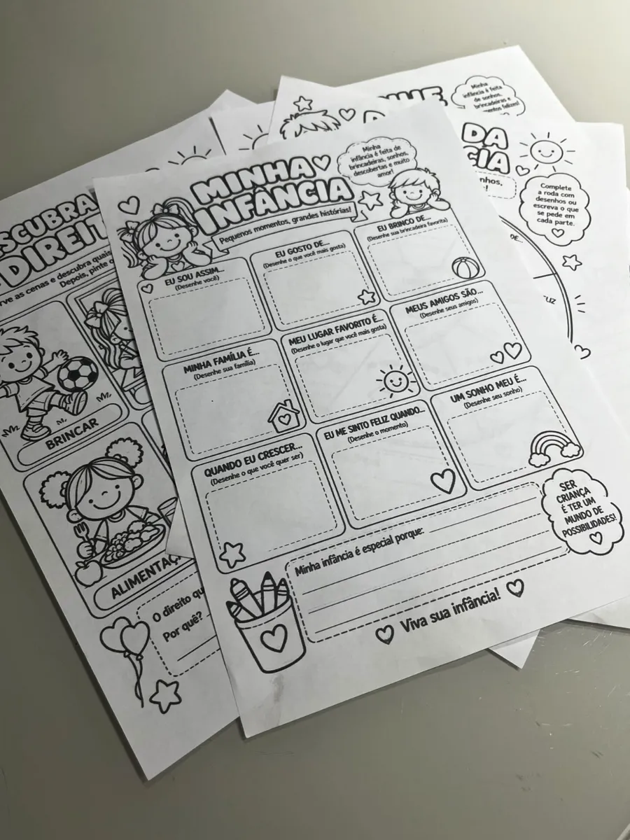 🌈MINHA INFÂNCIA, MEUS DIREITOS - Kit Dia das Crianças🌈 — amostra 4: ✨ Toda criança tem direitos