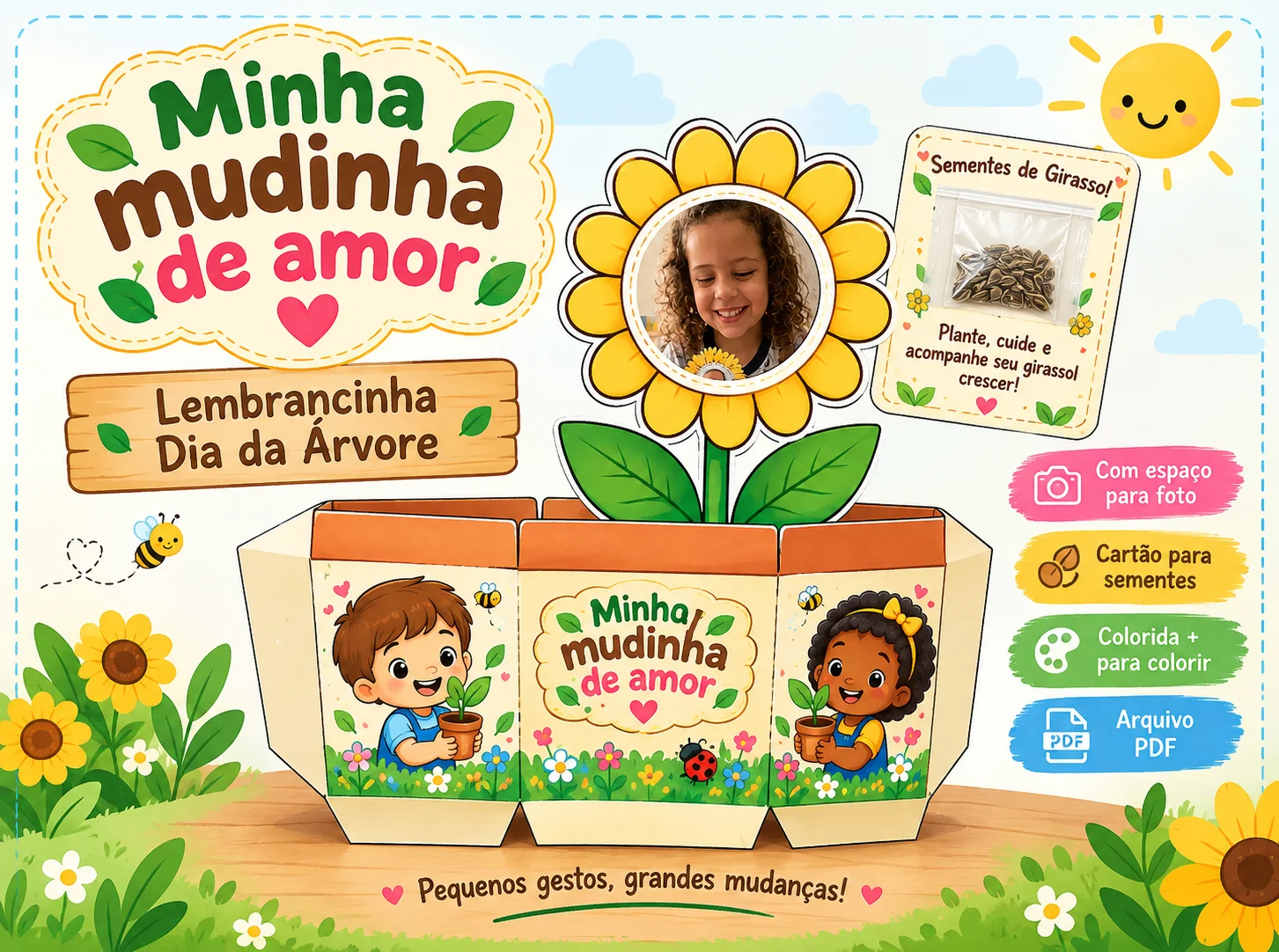 Minha Mudinha de Amor | Lembrancinha Dia da Árvore — amostra 5: Como utilizar na prática