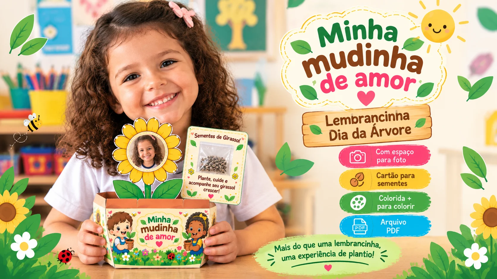 Minha Mudinha de Amor | Lembrancinha Dia da Árvore — capa do material
