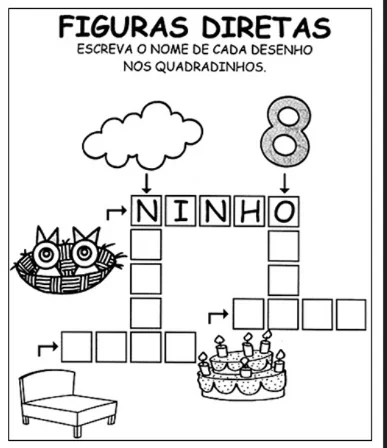 MINI APOSTILA CRUZADINHAS E VARIADAS ALFABETIZAÇÃO — amostra 7: Quer tornar a alfabetização mais divertida e estimular as…