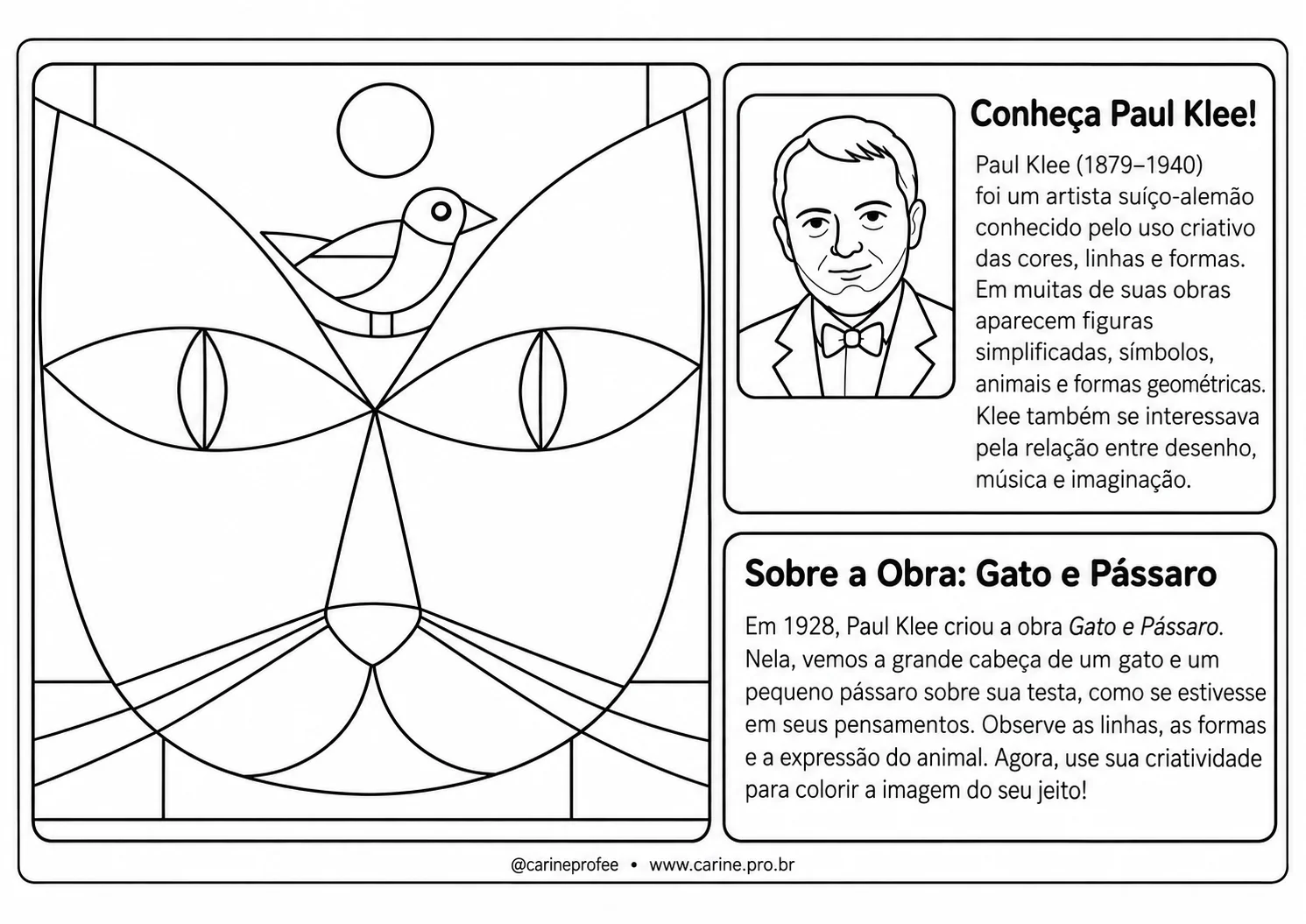Mini Apostila de Arte — Paul Klee. 1 a 5 ano.pdf — amostra 2: Apresente aos alunos o universo criativo de Paul Klee por…