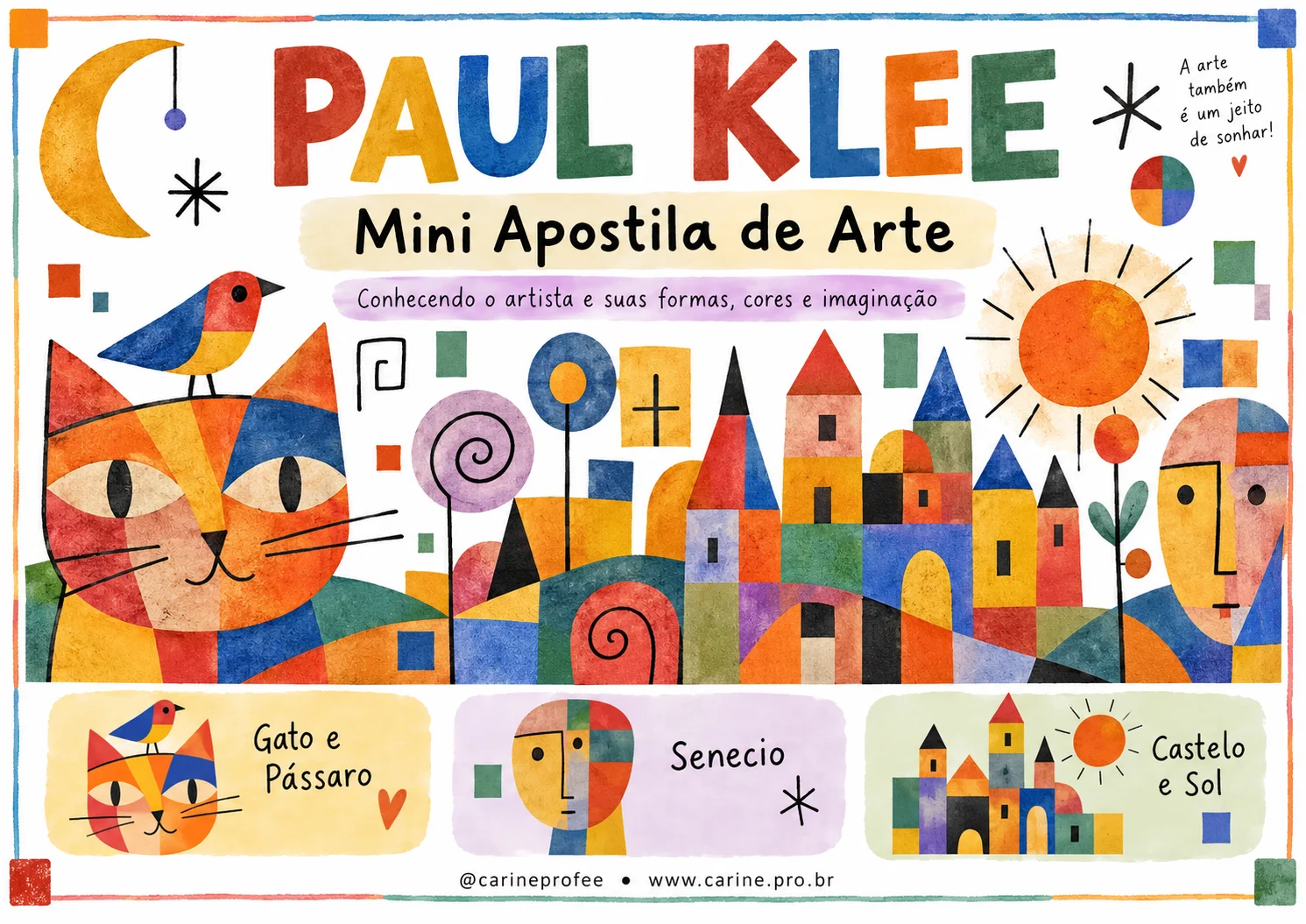 Mini Apostila de Arte — Paul Klee. 1 a 5 ano.pdf — capa do material