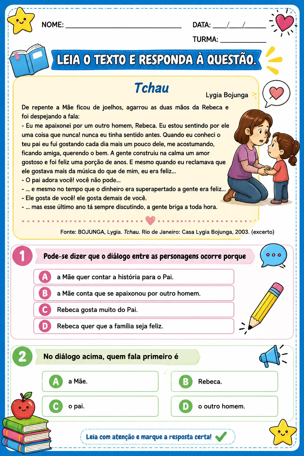 MINI APOSTILA INTERPRETAÇÃO DE TEXTO - 4º E 5º ANO — amostra 1: 📚✨ MINI APOSTILA – INTERPRETAÇÃO DE TEXTO | 4º E 5º ANO