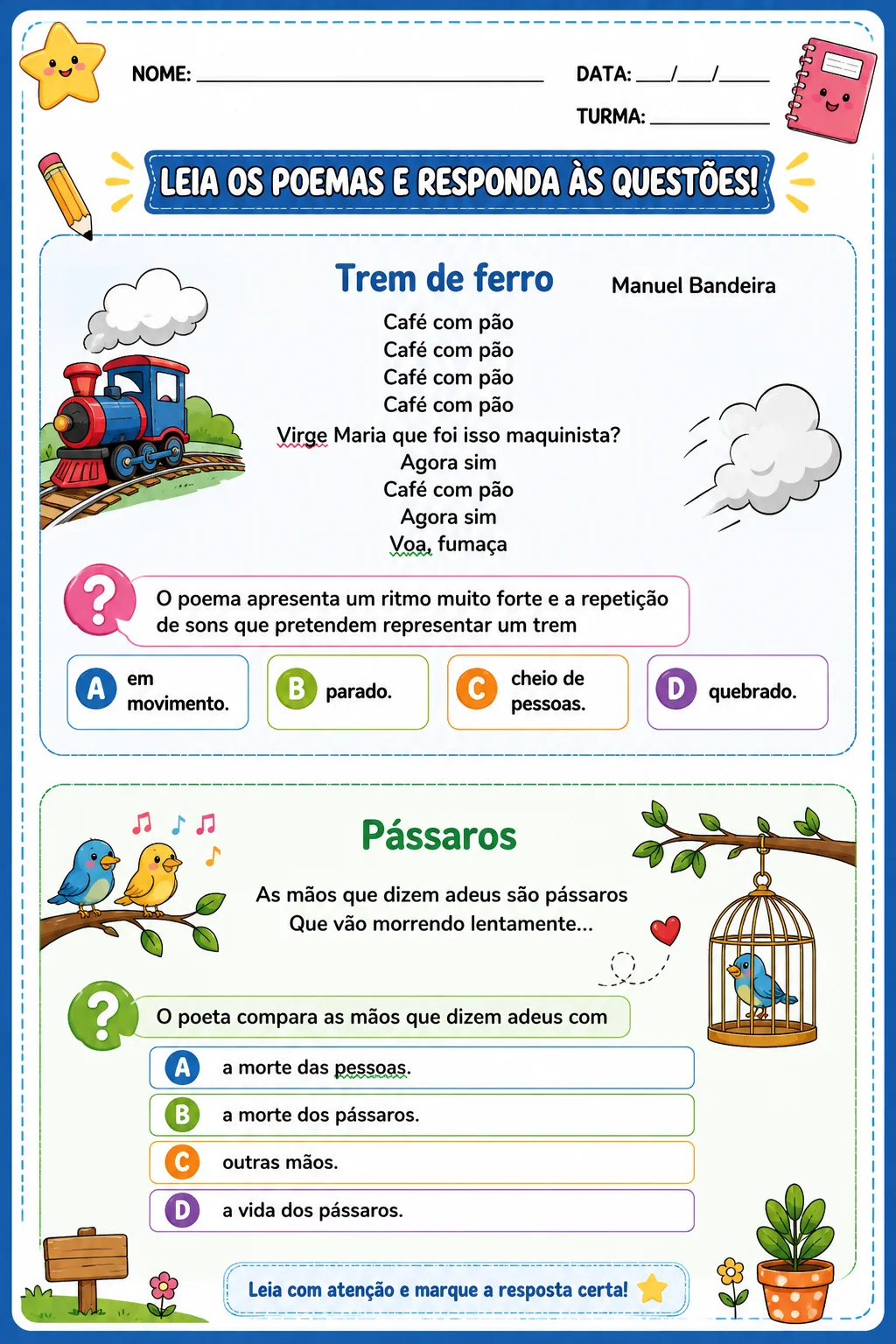 MINI APOSTILA INTERPRETAÇÃO DE TEXTO - 4º E 5º ANO — amostra 2: Seu aluno precisa ler, compreender, interpretar e aprender…