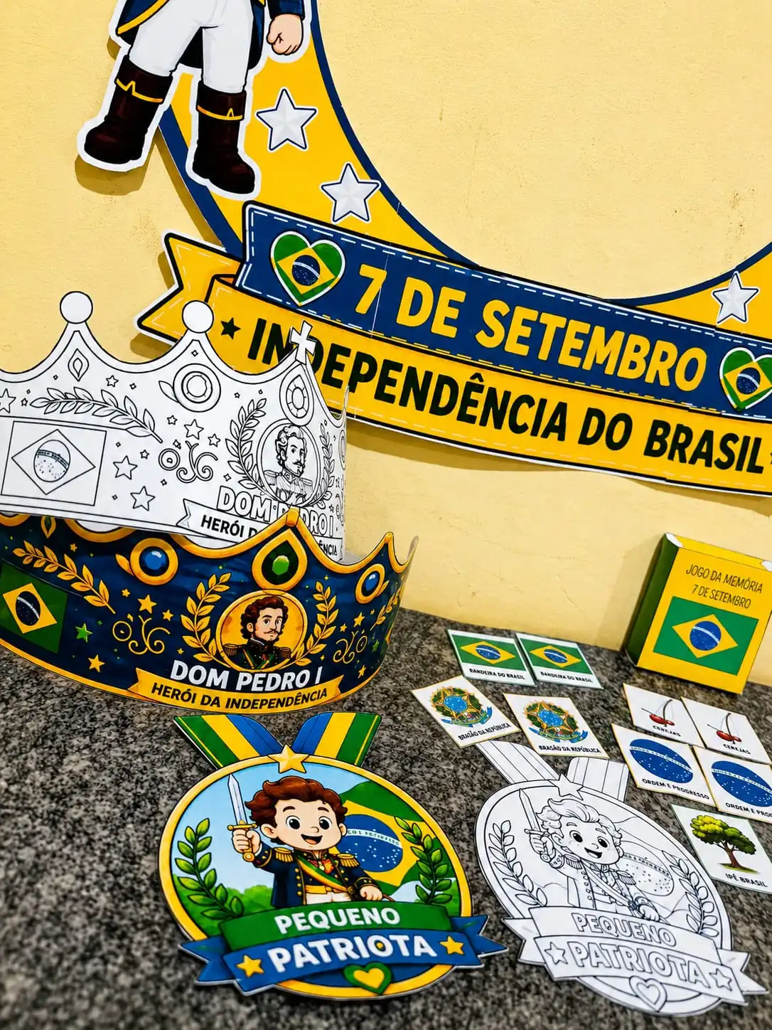MINI KIT 7 DE SETEMBRO — PEQUENO PATRIOTA 🇧🇷 — amostra 2: Prepare sua turma para comemorar a Independência do Brasil com…