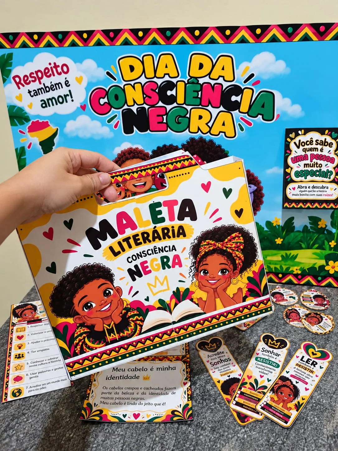 Mini Kit Consciência Negra – Identidade e Cultura — amostra 1: Um kit pedagógico lúdico e interativo para trabalhar a…