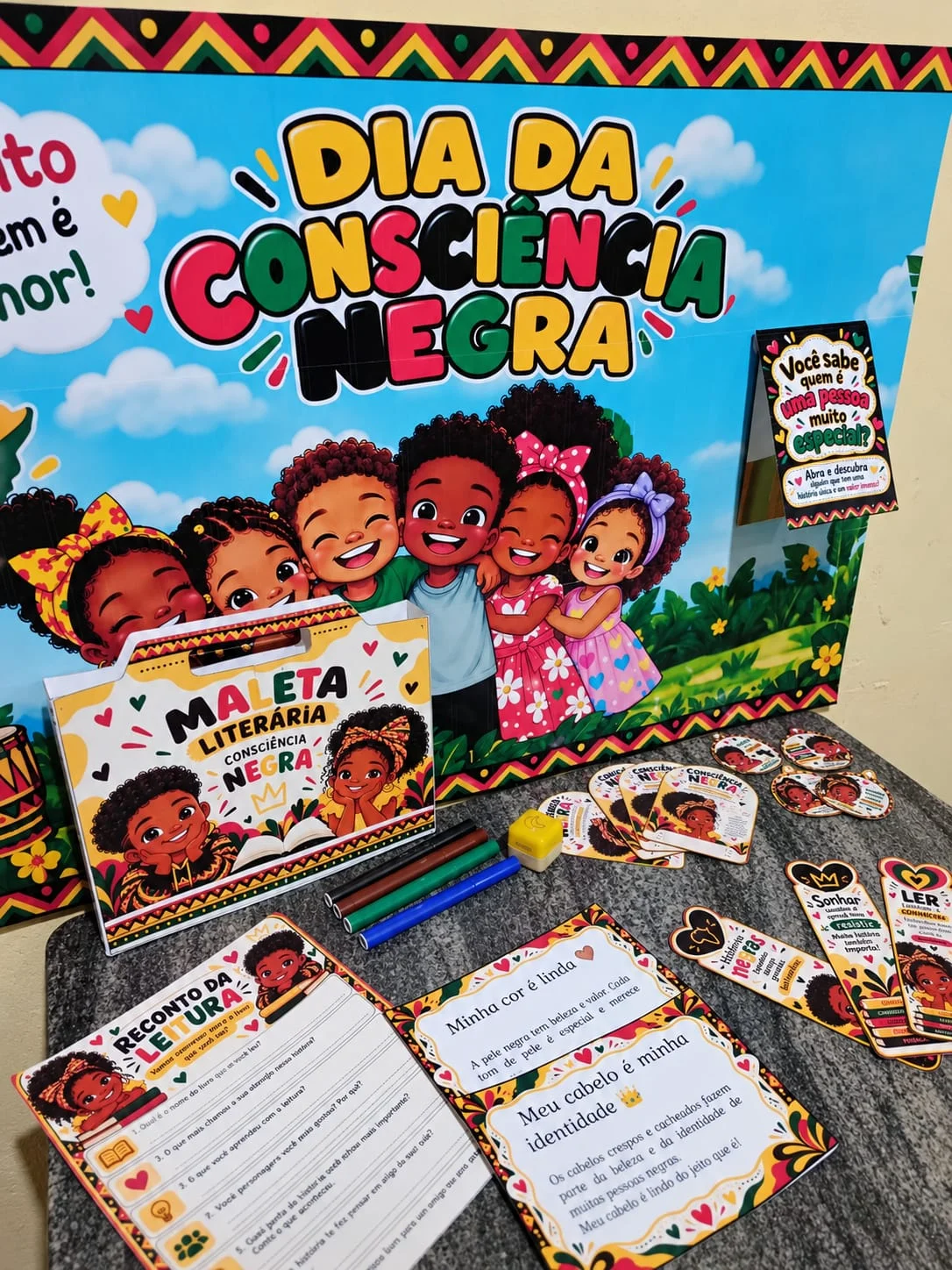 Mini Kit Consciência Negra – Identidade e Cultura — amostra 2: Um kit pedagógico lúdico e interativo para trabalhar a…