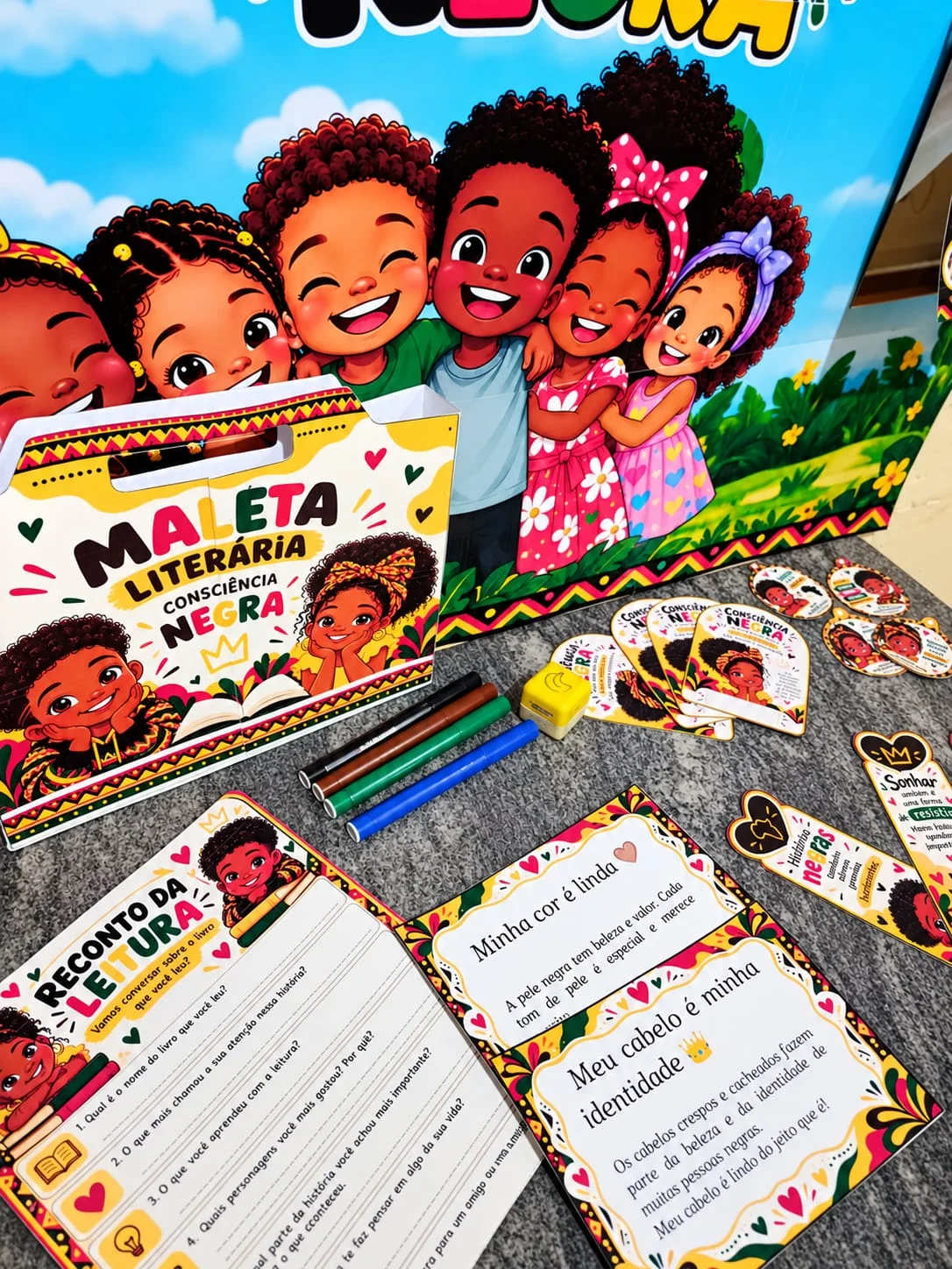 Mini Kit Consciência Negra – Identidade e Cultura — amostra 3: Um kit pedagógico lúdico e interativo para trabalhar a…