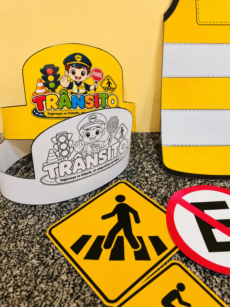 Mini Kit de Trânsito – Kit Pedagógico para Educação Infantil e Anos Iniciais — amostra 2: Como utilizar o kit?