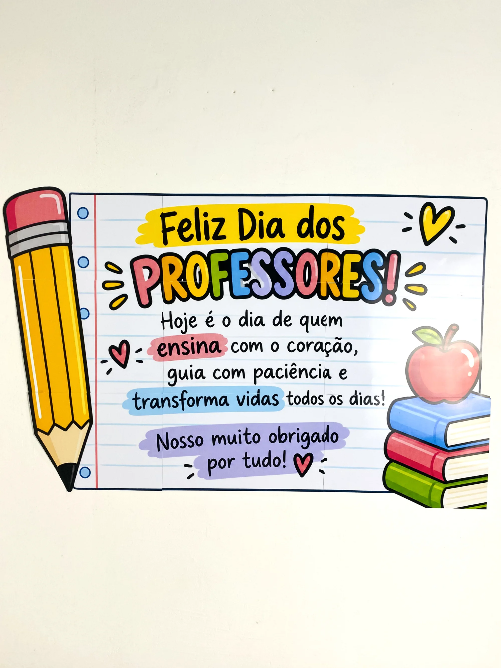 Mini Kit Dia dos Professores — Educação Infantil ao 5º Ano — amostra 1: Mini Kit especial para o Dia dos Professores