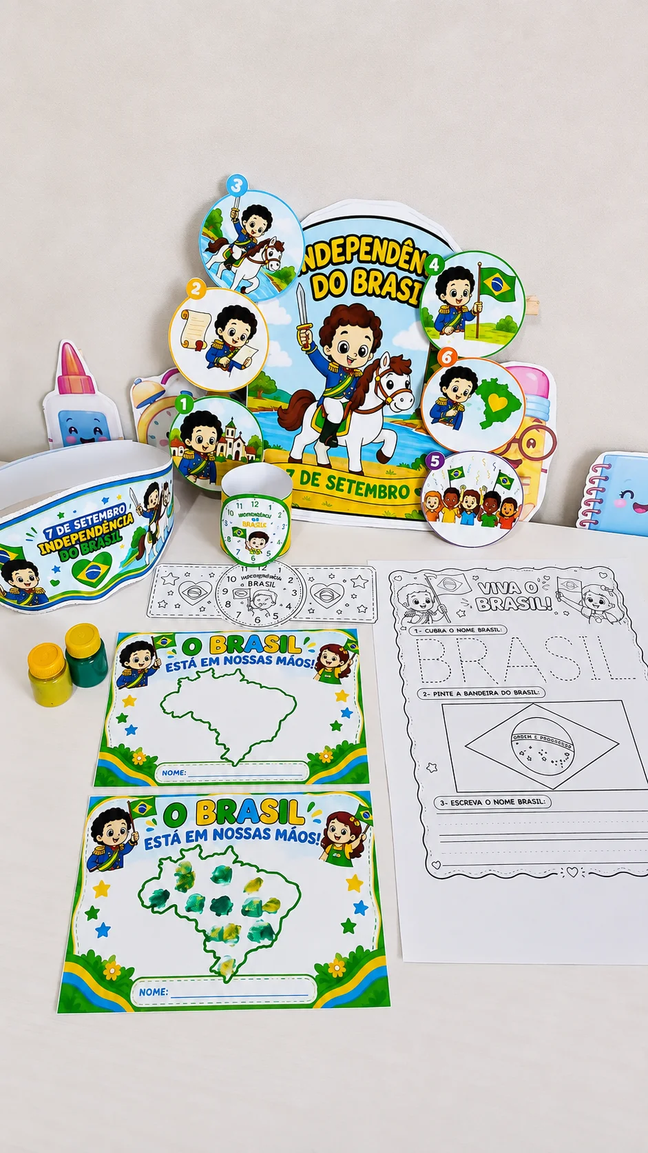 MINI KIT HISTORINHA DA INDEPENDÊNCIA DO BRASIL — capa do material