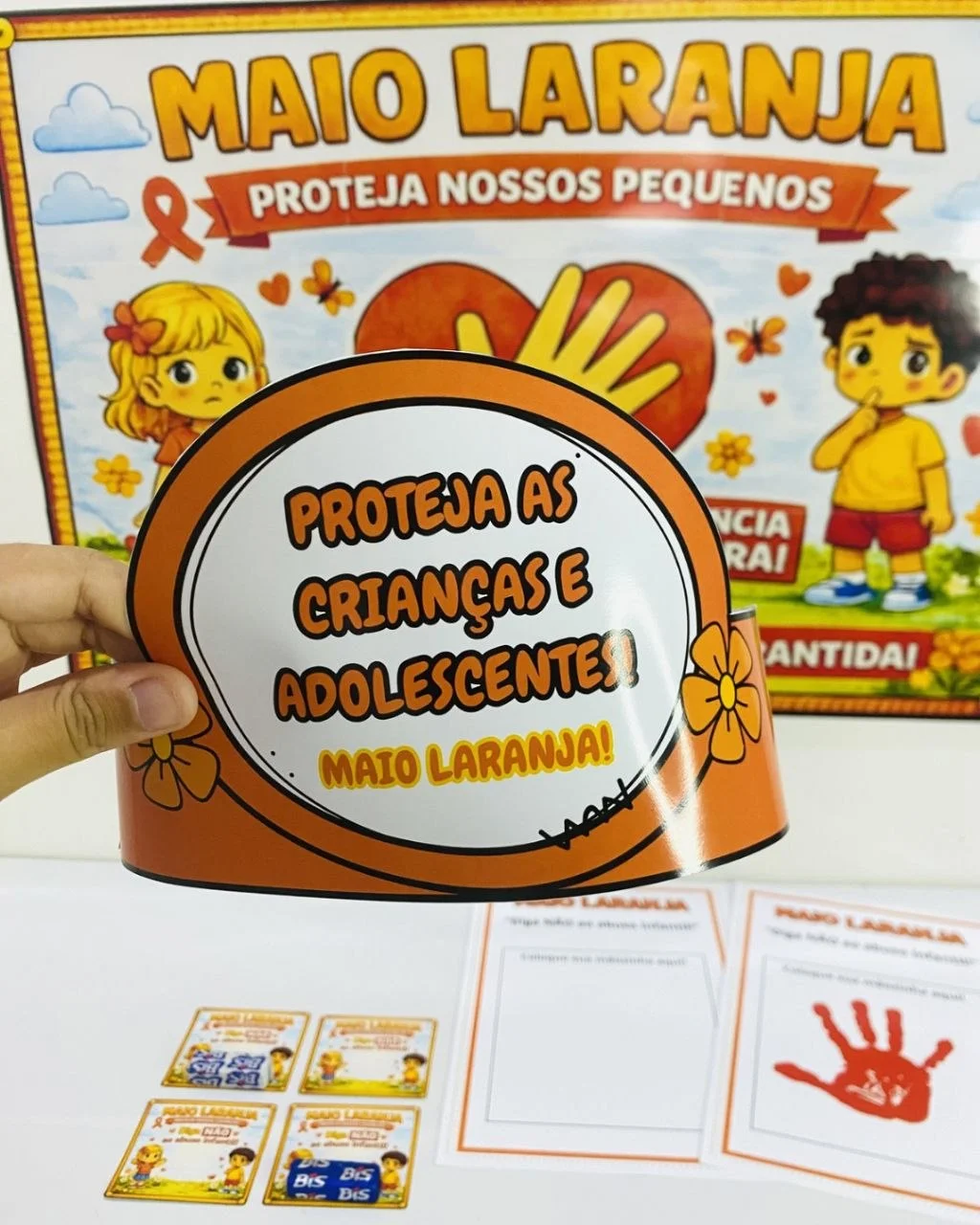 Mini Kit Maio Laranja – Conscientização Infantil para Imprimir — amostra 1: Um recurso lúdico e educativo para trabalhar a…