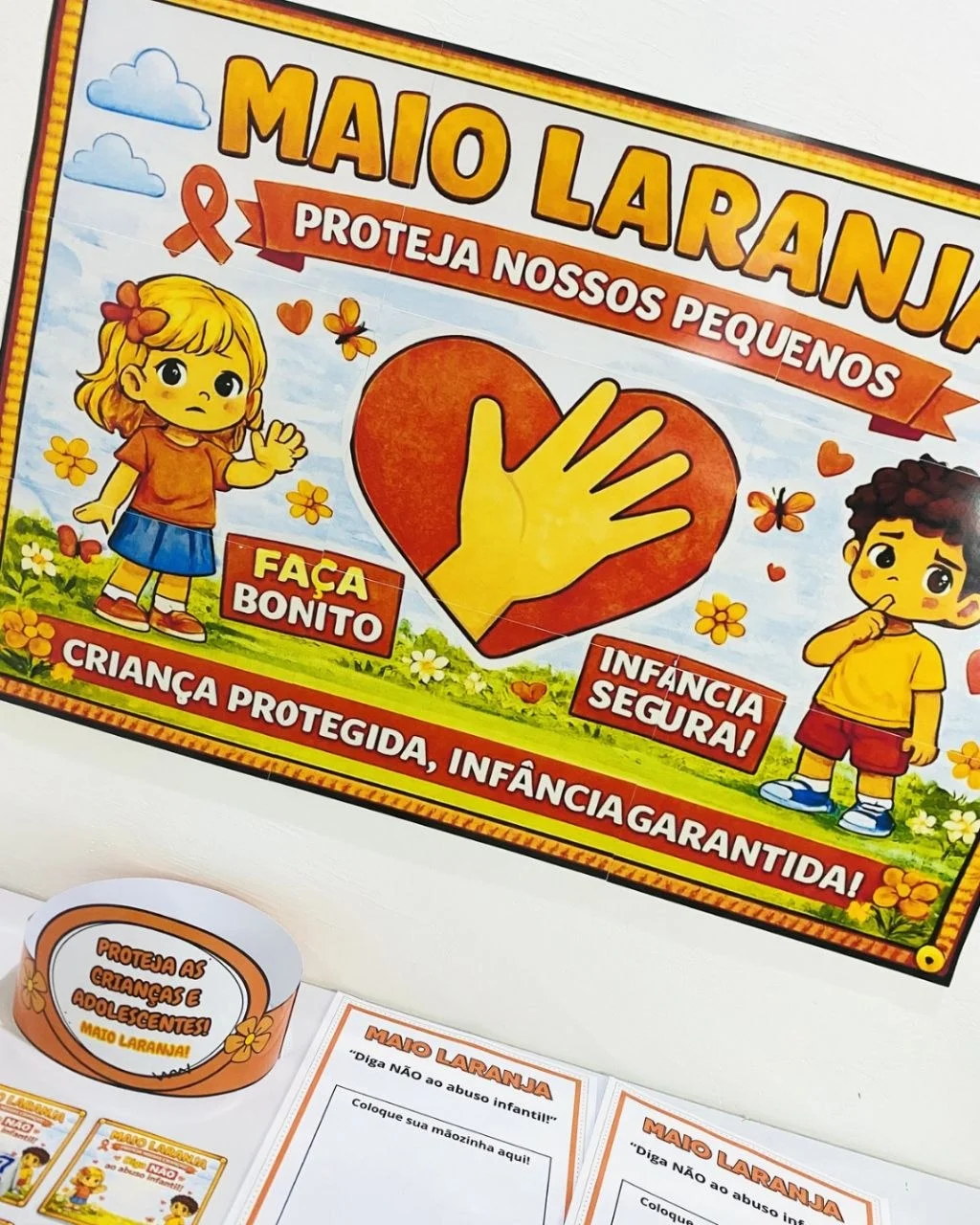 Mini Kit Maio Laranja – Conscientização Infantil para Imprimir — amostra 6: Um recurso lúdico e educativo para trabalhar a…
