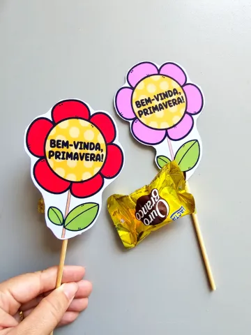 Mini Kit Primavera para Educação Infantil – 8 Páginas + Lembrancinha — amostra 4: Mini Kit Primavera com 8 páginas: O…