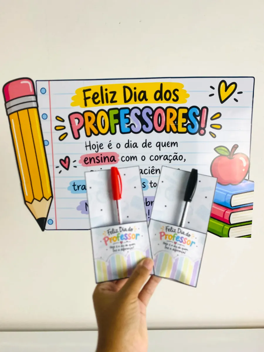 Mini Kit Professores Dia dos Professores – Lembrancinha — amostra 1: Mini Kit Professores para o Dia dos Professores, com…