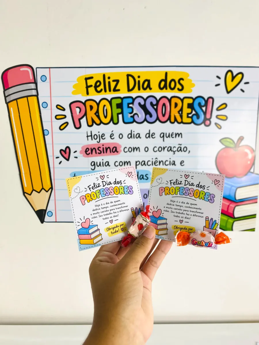 Mini Kit Professores Dia dos Professores – Lembrancinha — amostra 2: Mini Kit Professores para o Dia dos Professores, com…