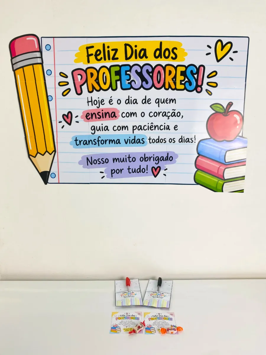 Mini Kit Professores Dia dos Professores – Lembrancinha — amostra 3: Mini Kit Professores para o Dia dos Professores, com…