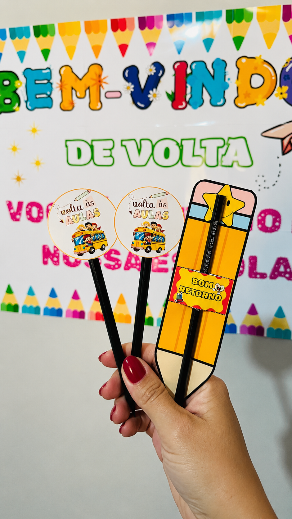 Mini Kit Volta às Aulas + brinde adesivos de incentivo – Material Pedagógico — amostra 1: O que vem no material