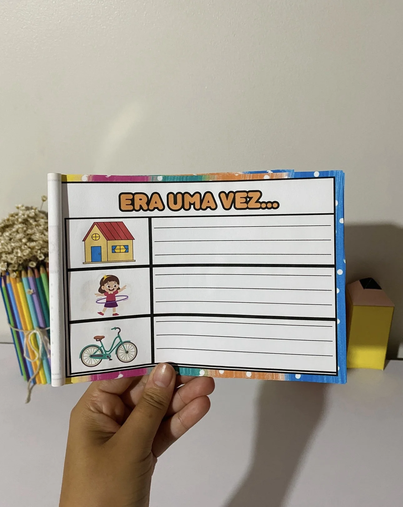 Mini livro de produção de texto — amostra 4: ✨ 📘 Mini Livro – Produção de Texto Desperte o escritor que existe em cada…