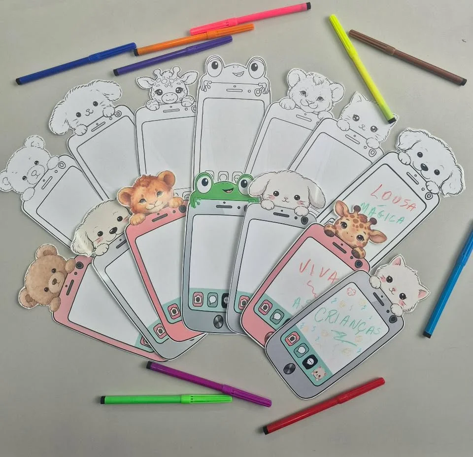 🎈✨Mini Lousa Mágica Celular Dia das Crianças em PDF para imprimir 🎈✨ — amostra 4: ✨ O presente perfeito e criativo para o…