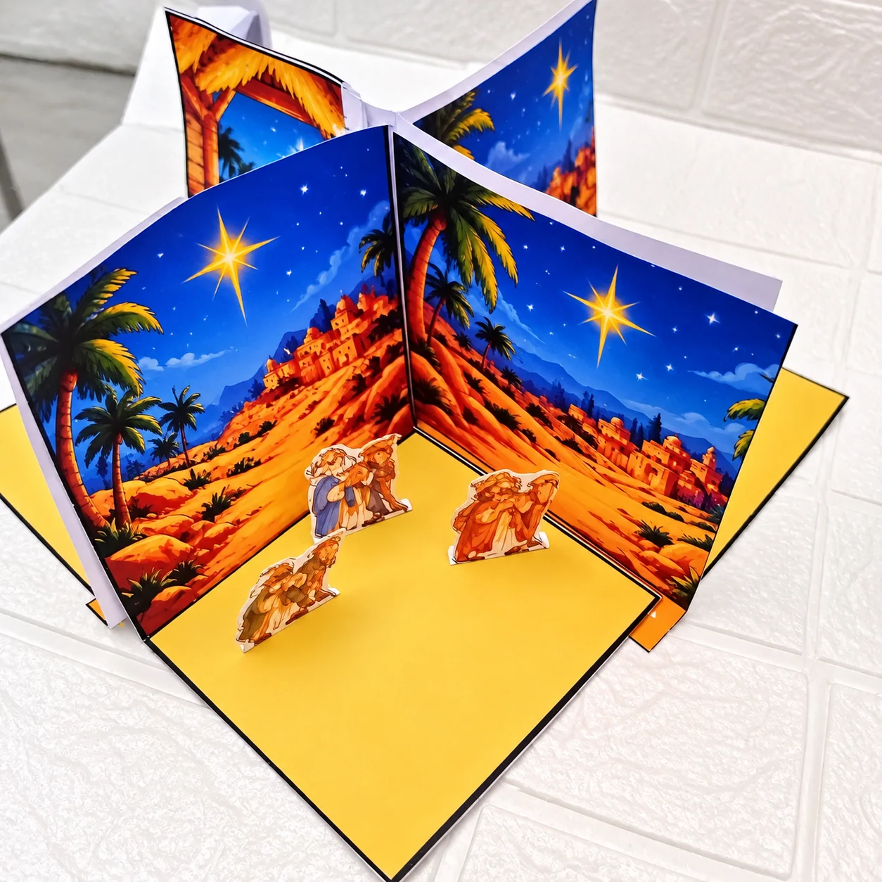Mini Presépio 3D Interativo — 4 Cenas do Natal — amostra 3: Encante as crianças com o Mini Presépio 3D Interativo — 4 Cenas…