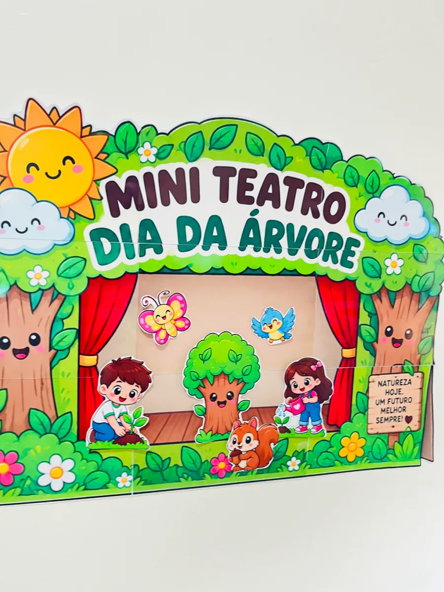 Mini Teatro Dia da Árvore: Educação Infantil Anos Iniciais — amostra 3: Um recurso lúdico e pronto para uso, com…