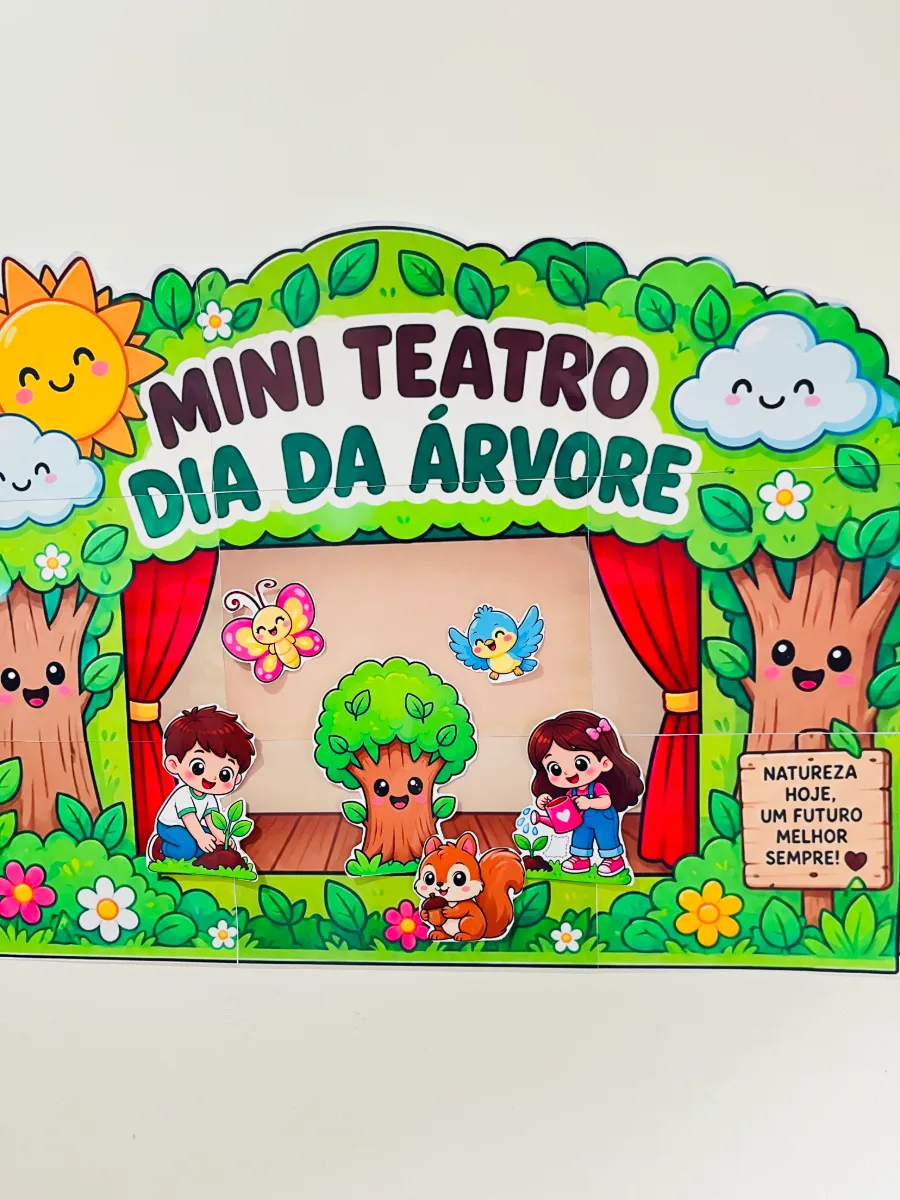 Mini Teatro Dia da Árvore: Educação Infantil Anos Iniciais — amostra 4: Um recurso lúdico e pronto para uso, com…