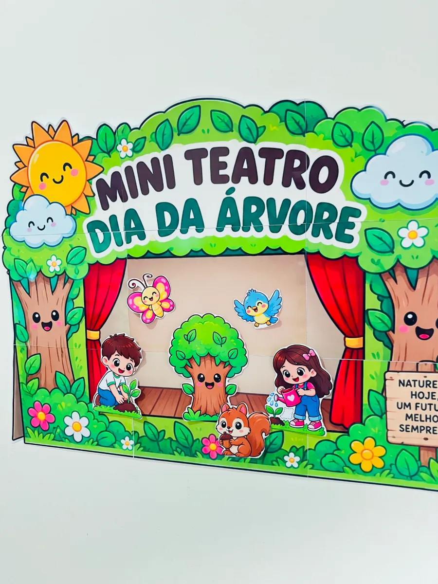 Mini Teatro Dia da Árvore: Educação Infantil Anos Iniciais — amostra 5: Um recurso lúdico e pronto para uso, com…