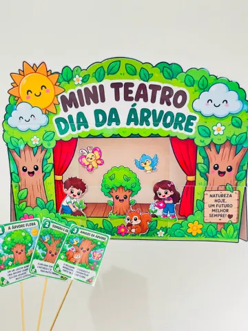 Mini Teatro Dia da Árvore - Painel + Personagens — amostra 5: 💬 Imaginação, oralidade e criatividade