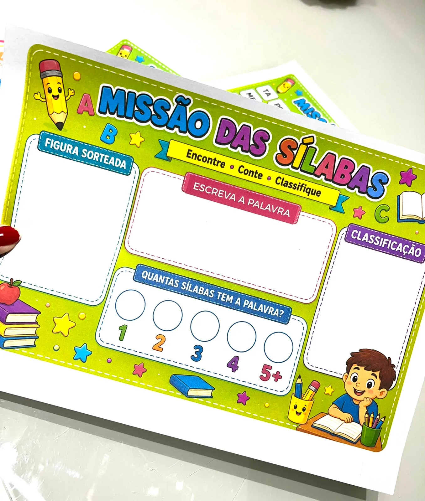 🚀 MISSÃO DAS SÍLABAS: APRENDER A SEPARAR SÍLABAS BRINCANDO! — amostra 1: 🚨 SEUS ALUNOS AINDA TÊM DIFICULDADE PARA SEPARAR…