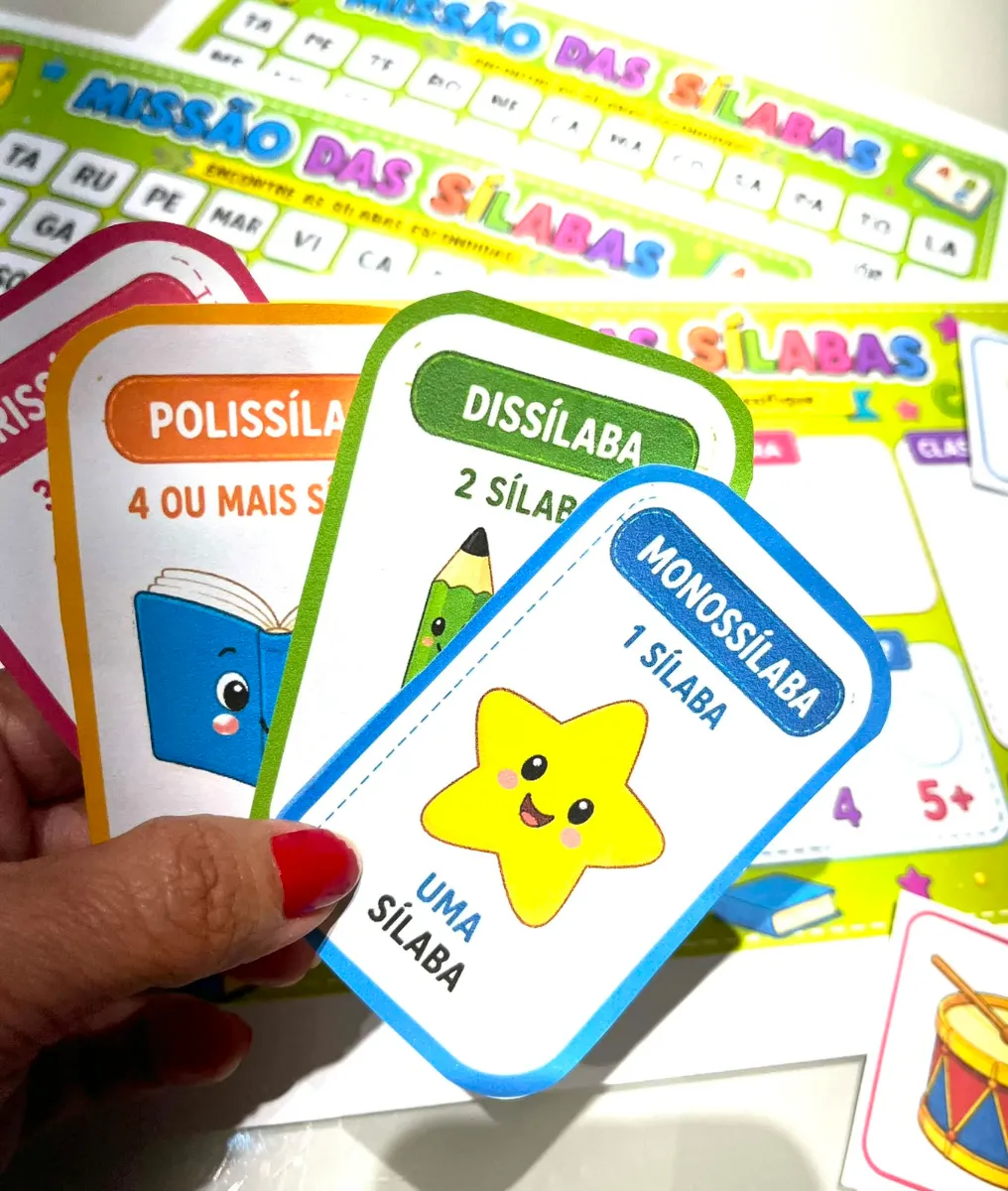 Missão das Sílabas - Jogo Pedagógico: Alfabetização — amostra 4: Transforme a alfabetização em uma brincadeira divertida,…