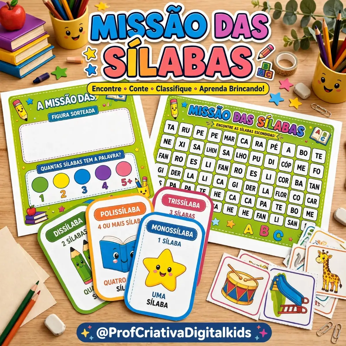 Missão das Sílabas - Jogo Pedagógico: Alfabetização — Jogos pedagógicos para 1º ano: Transforme a alfabetização em uma…