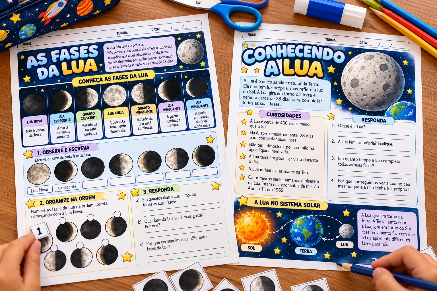 Missão Espacial: Atividades sobre o Sistema Solar — amostra 7: Missão Espacial com atividades sobre o Sistema Solar,…