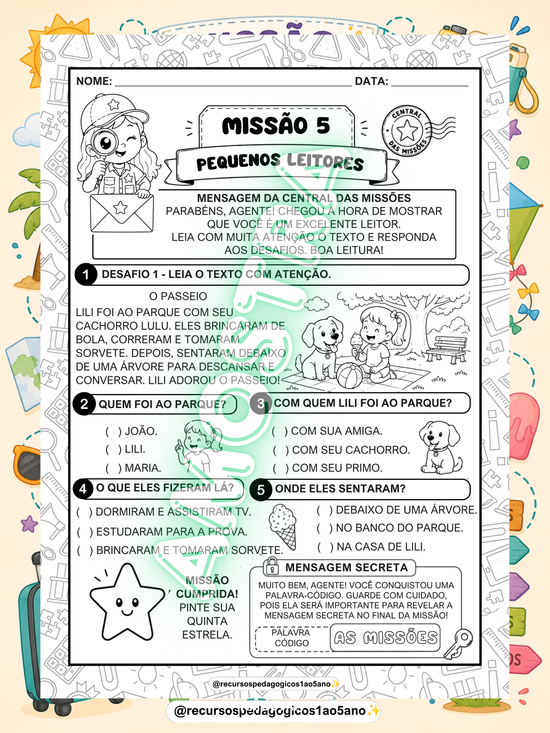 Missão Férias – 2º Ano | Revisão do 1º Semestre + Cartão – PDF para Imprimir — amostra 3: Para quem é indicado Missão Férias – 2º Ano | Revisão do 1º Semestre + Cartão – PDF para Imprimir — amostra 3: Para quem é indicado