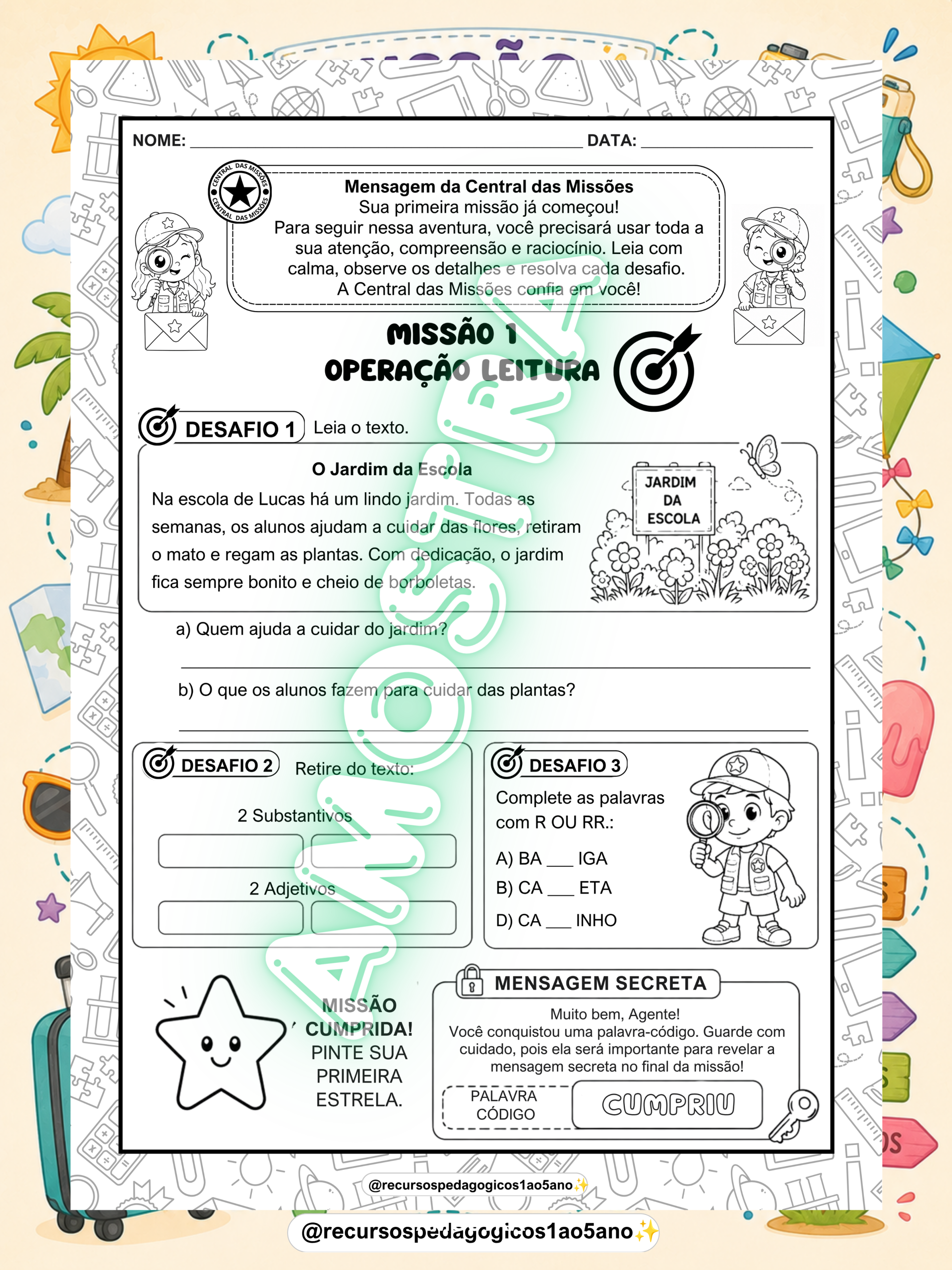 Missão Férias – 3º Ano | Revisão do 1º Semestre + Cartão – PDF para Imprimir — amostra 2: Para quem é indicado Missão Férias – 3º Ano | Revisão do 1º Semestre + Cartão – PDF para Imprimir — amostra 2: Para quem é indicado