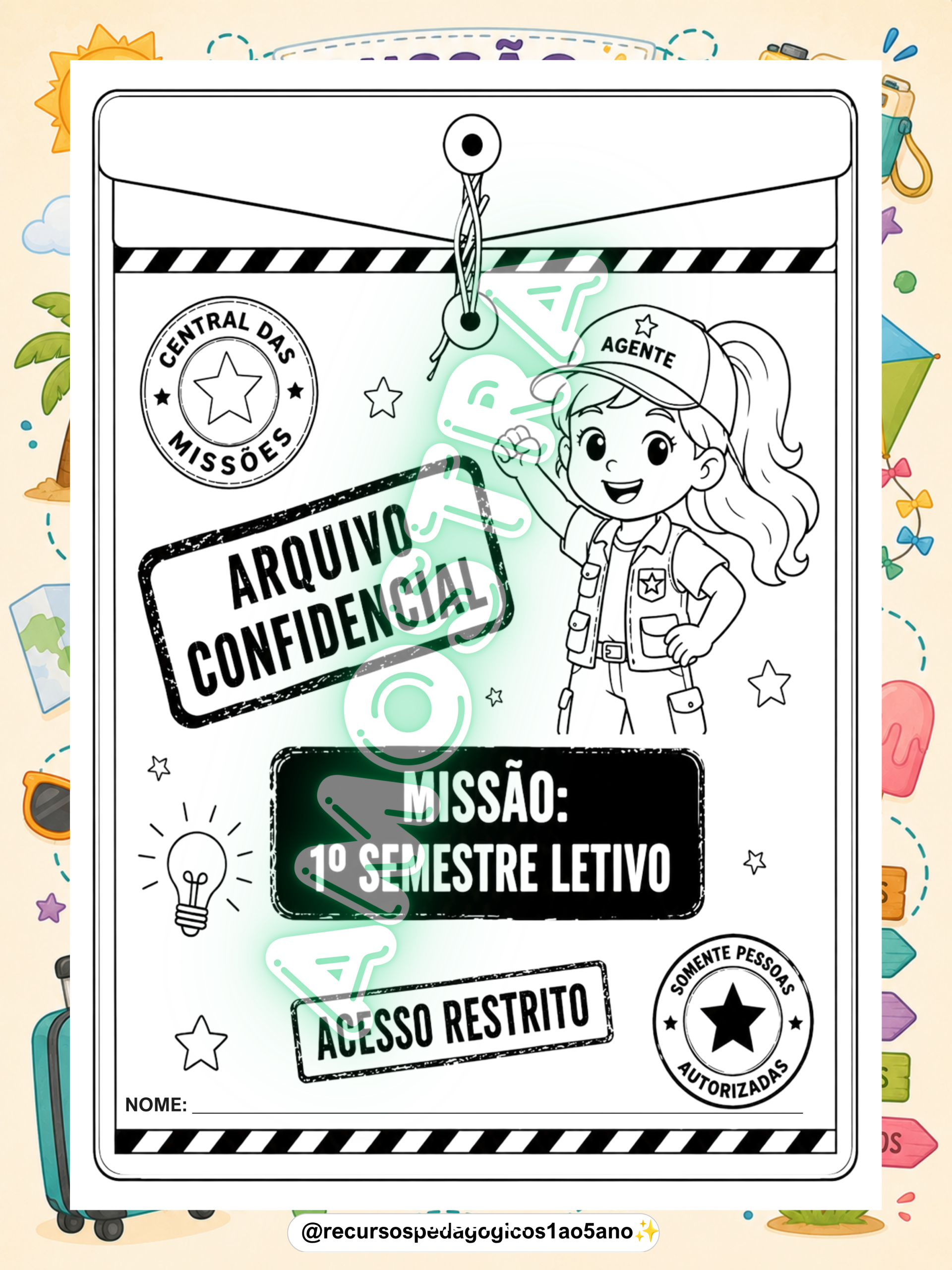 Missão Férias – 5º Ano | Revisão do 1º Semestre + Cartão – PDF para Imprimir — amostra 7: Missão Férias – 5º Ano - Revisão… Missão Férias – 5º Ano | Revisão do 1º Semestre + Cartão – PDF para Imprimir — amostra 7: Missão Férias – 5º Ano - Revisão…