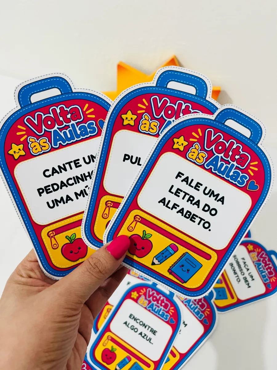 Mochila Interativa de Volta às Aulas - Recurso Didático — amostra 5: Transforme o primeiro dia de aula em um momento…