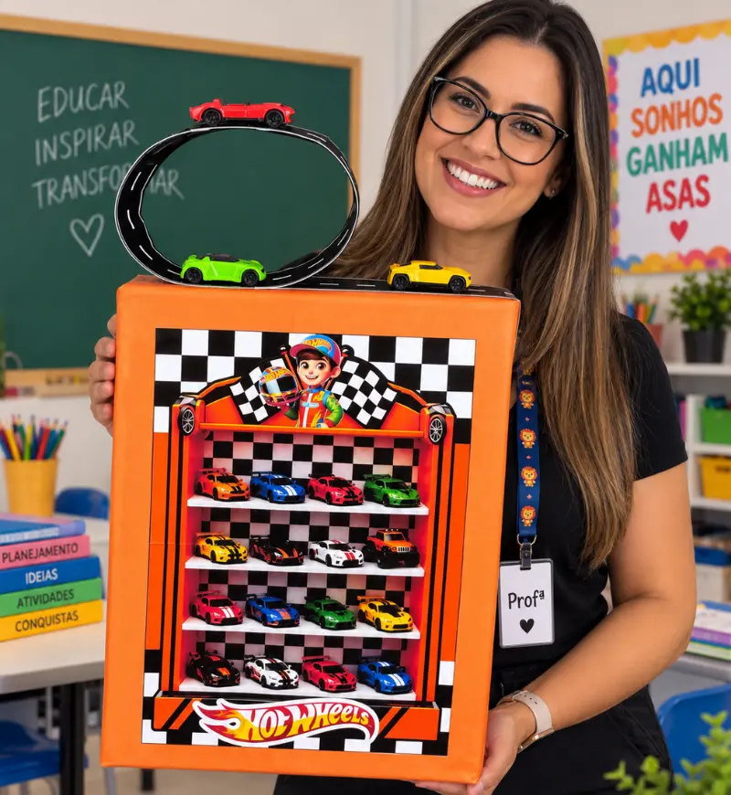 Mochila Maluca Hot Wheels em PDF para o Dia das Crianças — amostra 1: Mochila Maluca Hot Wheels para uma comemoração criativa