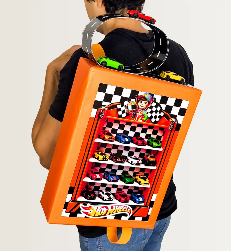 Mochila Maluca Hot Wheels em PDF para o Dia das Crianças — amostra 2: O que vem no material