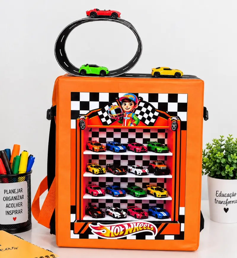 Mochila Maluca Hot Wheels em PDF para o Dia das Crianças — Datas comemorativas para 1º ano: Leve o tema dos carrinhos ao…