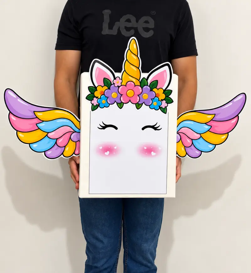 Mochila Maluca Unicórnio em PDF para a Semana da Criança — amostra 5: Leve a fantasia do unicórnio para a Semana da Criança…