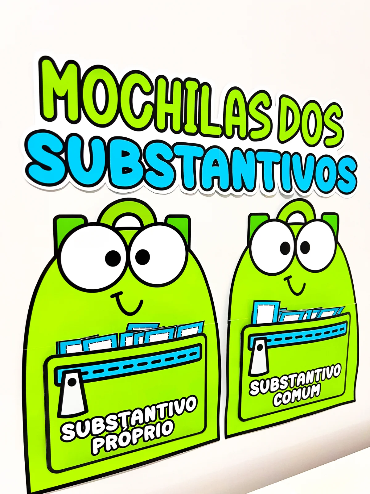 Mochilas dos Substantivos – Recurso Pedagógico de Língua Portuguesa — amostra 1: Atividade Mochilas dos Substantivos para…
