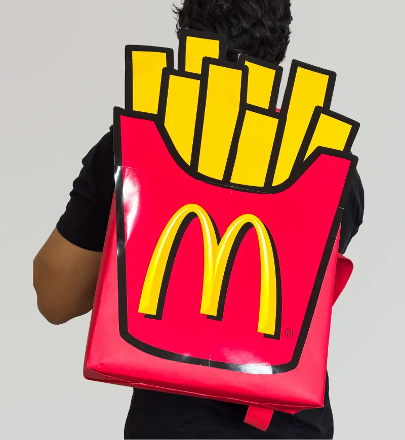 Mochilas Malucas Fast Food: Kit para o Dia das Crianças — amostra 3: Como usar na rotina da escola