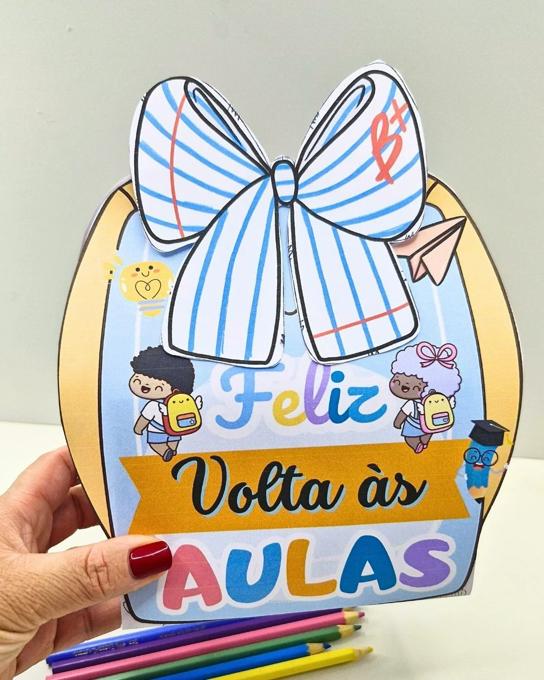 Mochilinha Volta às Aulas com Laço – PDF para Imprimir — Alfabetização para Educação Infantil: A Mochilinha Volta às Aulas…