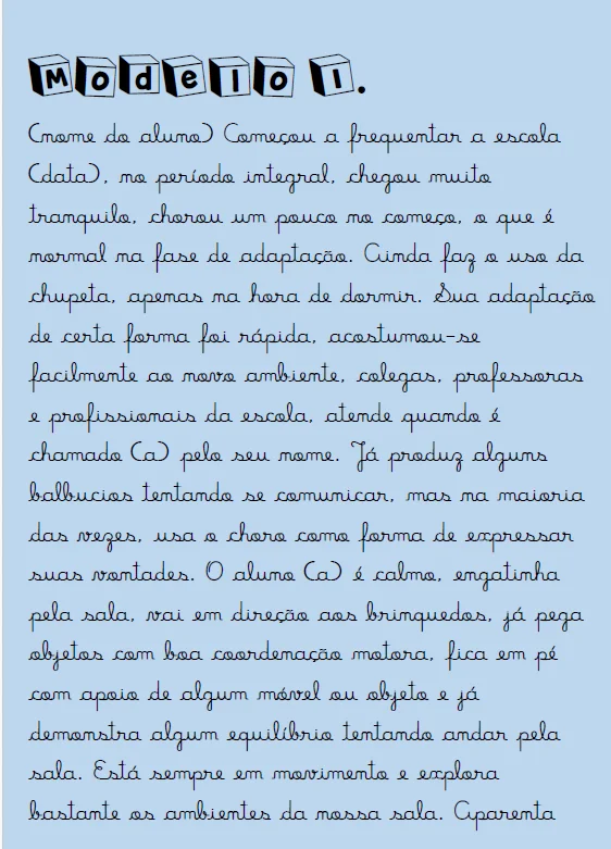 MODELOS DE RELATÓRIO - BERÇÁRIO ED INFANTIL — amostra 1: 👶 RELATÓRIOS PARA BERÇÁRIO — MODELOS PRONTOS EM PDF