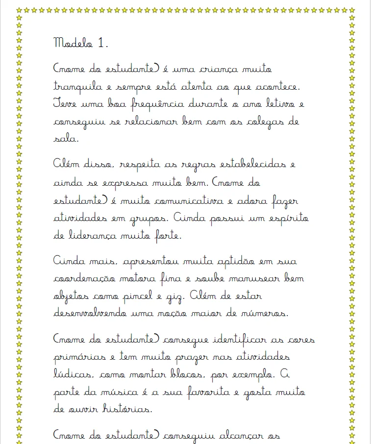 MODELOS DE RELATORIO - EDUCAÇÃO INFANTIL — amostra 1: 🍎 RELATÓRIOS PARA EDUCAÇÃO INFANTIL — MODELOS PRONTOS EM PDF MODELOS DE RELATORIO - EDUCAÇÃO INFANTIL — amostra 1: 🍎 RELATÓRIOS PARA EDUCAÇÃO INFANTIL — MODELOS PRONTOS EM PDF